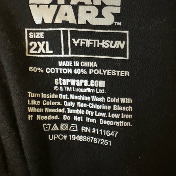 Jrs size 2xl Star Wars Tshirt - Picture 3 of 3